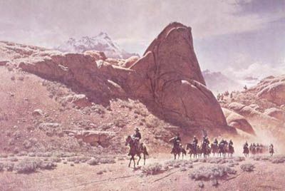 FRANK MCCARTHY 31X22 Secondary Market Art: "LONG COLUMN"