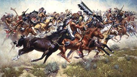 FRANK MCCARTHY 32X18 Secondary Market Art: "LAST STAND LITTLE BIG"