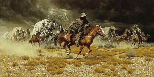 Frank McCarthy Artist Proof Limited Edition Print:"Spooked"