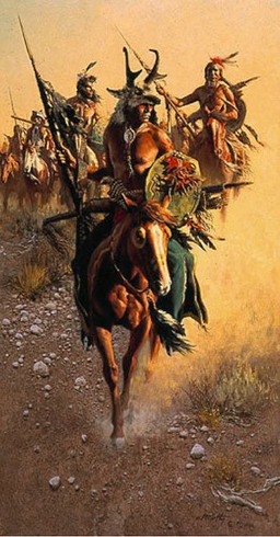 Frank McCarthy Artist Proof Limited Edition Print:"Red Bull's War Party"