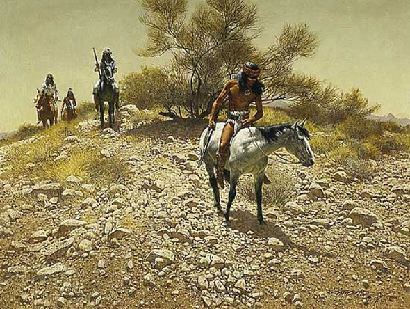 Frank McCarthy Artist Proof Limited Edition Print:"Apache Trackers"