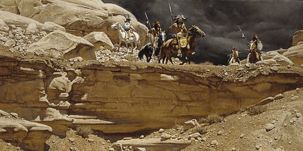 Frank McCarthy Artist Proof Limited Edition Print:"The Traders"