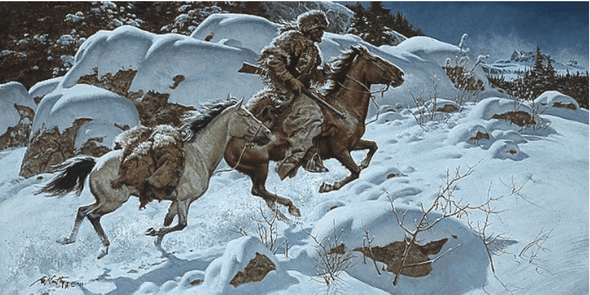 Frank McCarthy Limited Edition Print:"Winter Trail"