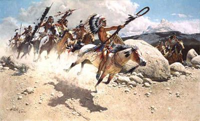 FRANK MCCARTHY  Secondary Market Art: "HOKAHEY SIOUX WAR CRY"