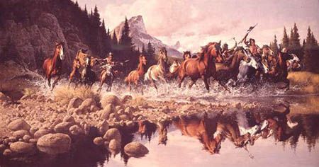 FRANK MCCARTHY  Secondary Market Art: "RETURNING RAIDERS"