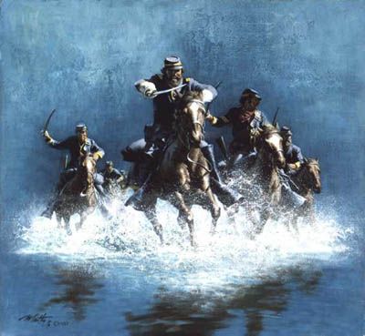 FRANK MCCARTHY  Secondary Market Art: "SABER CHARGE"