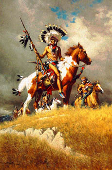 FRANK MCCARTHY  Secondary Market Art: "WHEN LAND WAS THEIRS"