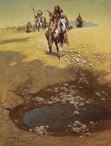 Frank McCarthy Signed and Numbered Limited Edition Lithograph: "Comanche War Trail"