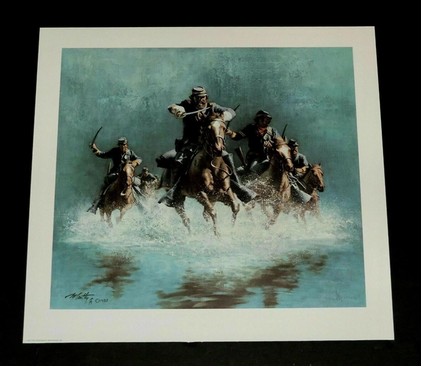 Frank McCarthy Signed and Numbered Limited Edition Lithograph: "Sabre Charge"