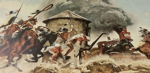 Frank McCarthy Signed and Numbered Limited Edition Lithograph: "The Ambush" Frank McCarthy Signed and Numbered Limited Edition Lithograph: "The Ambush"