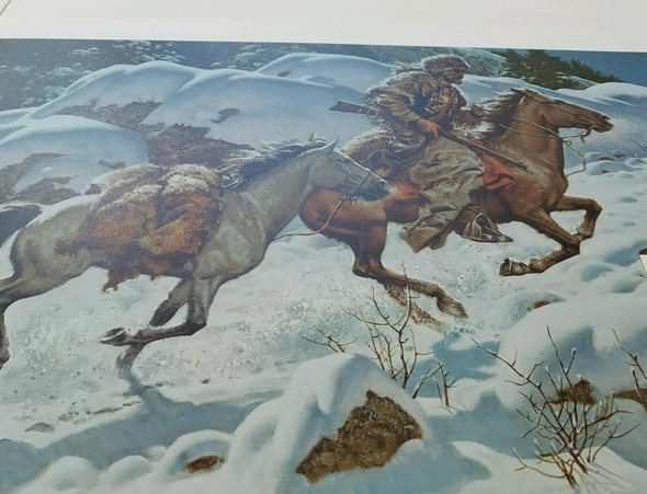 Frank McCarthy Signed and Numbered Limited Edition Paper: "Winter Trail"