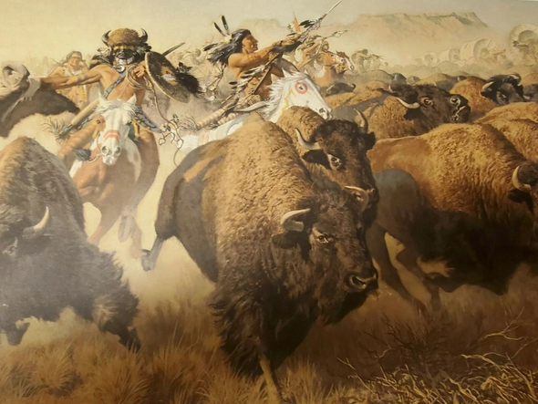 Frank Mccarthy Signed Limited Edition Offset Lithograph: "Attack on the Wagon Train"