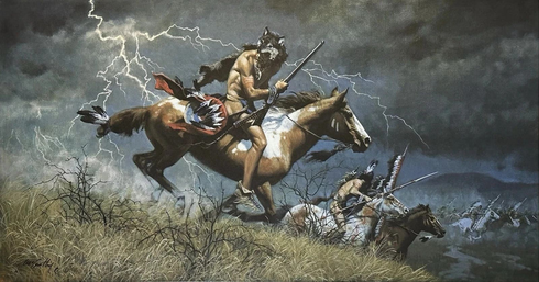 Frank McCarthy Signed Limited Edition Offset Lithograph: "When Omens Turn Bad"