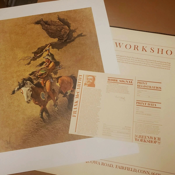 Frank McCarthy Signed Offset Lithograph: "Robe Signal"