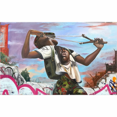 Frank Morrison Artist Signed Limited Edition Canvas Giclee:"David"