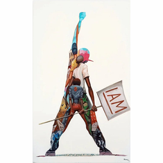 Frank Morrison Artist Signed Limited Edition Canvas Giclee:"I Am"