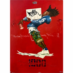 Frank Morrison Artist Signed Limited Edition Canvas Giclee:"Paper Jam"
