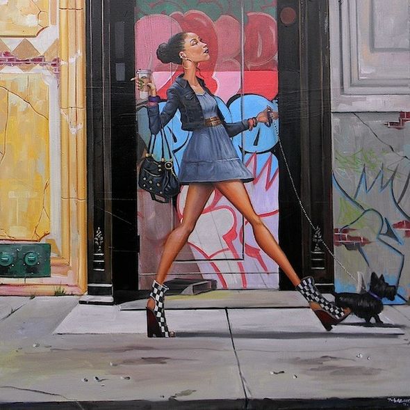 Frank Morrison Hand Signed and Numbered Limited Edition Canvas Giclee:"Say La Vee"