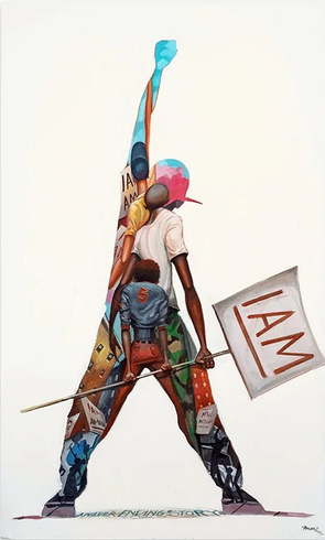 Frank Morrison Artist Signed Limited Edition Canvas Giclee:"I Am"