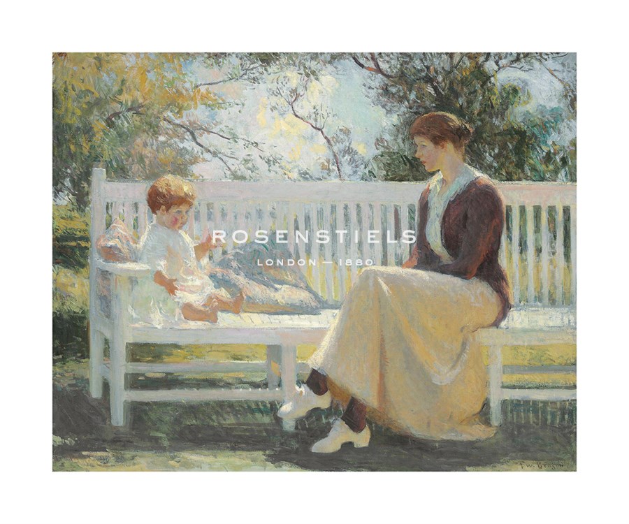 Frank Weston Benson Hand Numbered Limited Edition Print on Paper :"Eleanor and Benny, 1916"