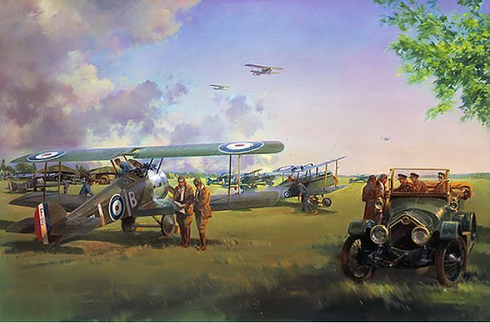 Frank Wooten Artist Signed Limited Edition Print :"April Morning: France 1918"