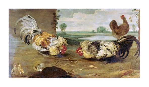 Frans Snyders Fine Art Open Edition Giclée:"A Cock Fight"