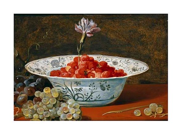 Frans Snyders Fine Art Open Edition Gicl&eacute;e:"Strawberries with a Carnation"