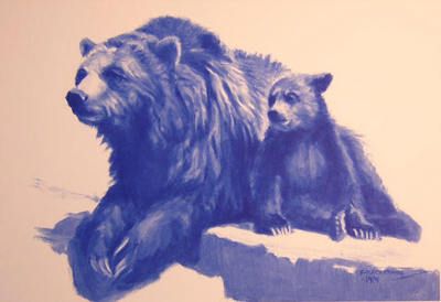FRED MACHETANZ 10X13 Secondary Market Art: "TOGETHERNESS"