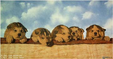 FRED MACHETANZ 17X32 Secondary Market Art: "GRASS IS ALWAYS GREENE"