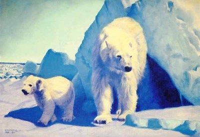 FRED MACHETANZ 18X27 Secondary Market Art: "LEAVING THE NEST"