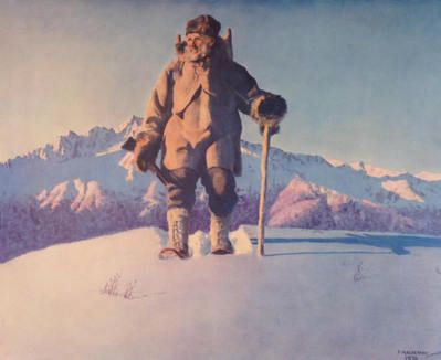 FRED MACHETANZ 20X32 Secondary Market Art: "HUNTERS DAWN APRM"