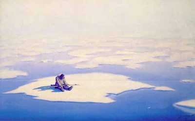 FRED MACHETANZ 20X33 Secondary Market Art: "END OF THE HUNT"