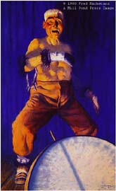 FRED MACHETANZ 33X19 Secondary Market Art: "CHIEF DANCES"