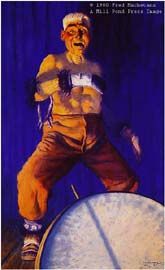 FRED MACHETANZ 33X19 Secondary Market Art: "CHIEF DANCES"