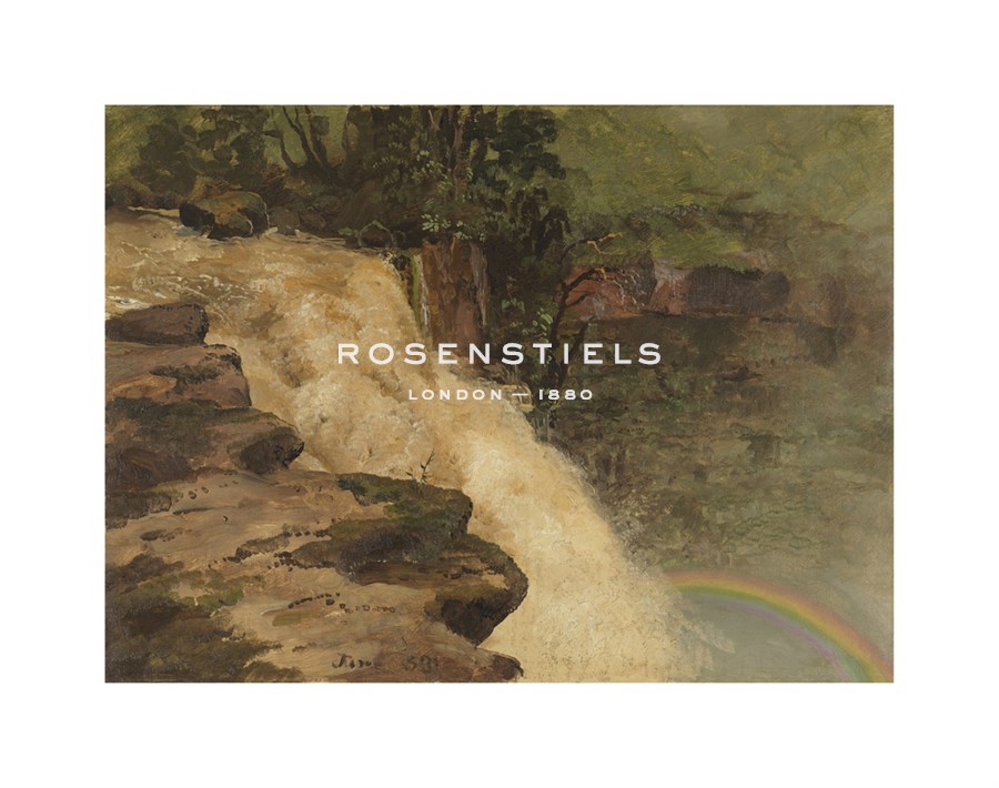 Frederic Edwin Church Hand Numbered Limited Edition Print on Paper :"A Waterfall in Colombia"