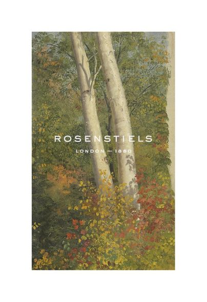 Frederic Edwin Church Hand Numbered Limited Edition Print on Paper :"Birch Trees in Autumn"