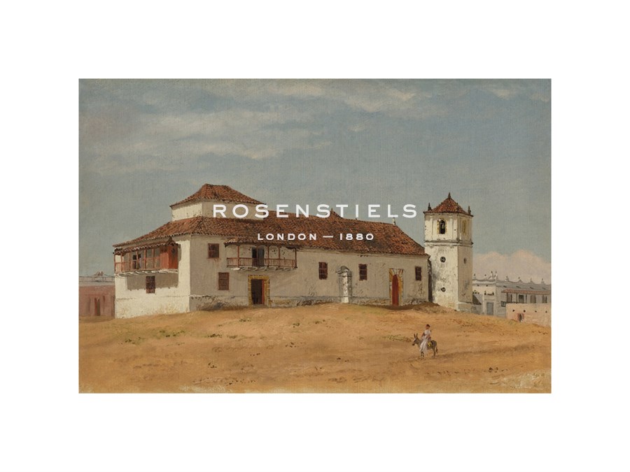 Frederic Edwin Church Hand Numbered Limited Edition Print on Paper :"Church in Barranquilla, Colombia"