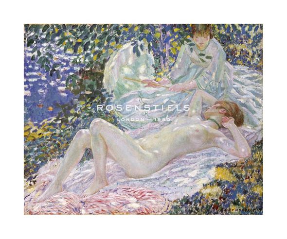 Frederick Carl Frieseke Hand Numbered Limited Edition Print on Paper :"Summer, 1914"