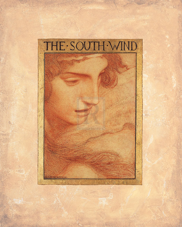 Frederick Cayley Robinson Hand Numbered Limited Edition Print on Paper :"The South Wind"