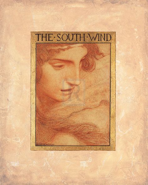 Frederick Cayley Robinson Hand Numbered Limited Edition Print on Paper :"The South Wind"