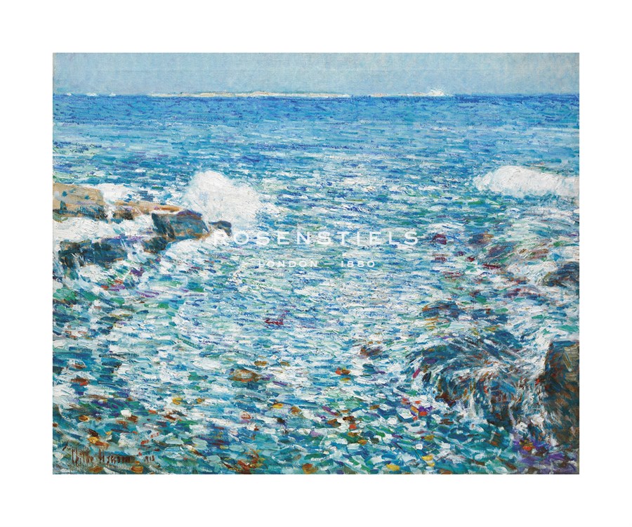 Frederick Childe Hassam Hand Numbered Limited Edition Print on Paper :"Surf, Isles of Shoals, 1913"