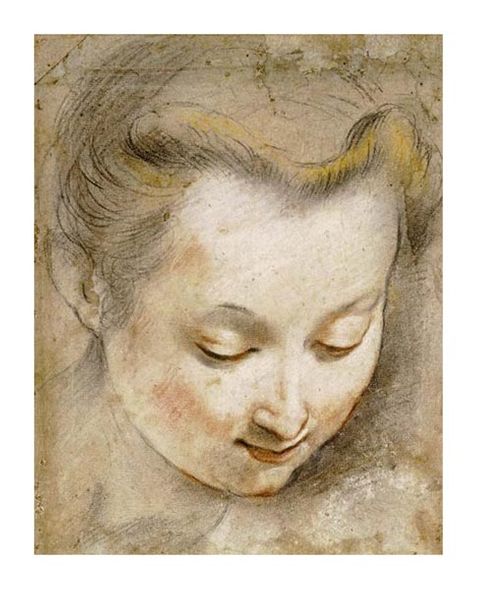 Frederico Barocci Fine Art Open Edition Gicl&eacute;e:"The Head of a Woman"