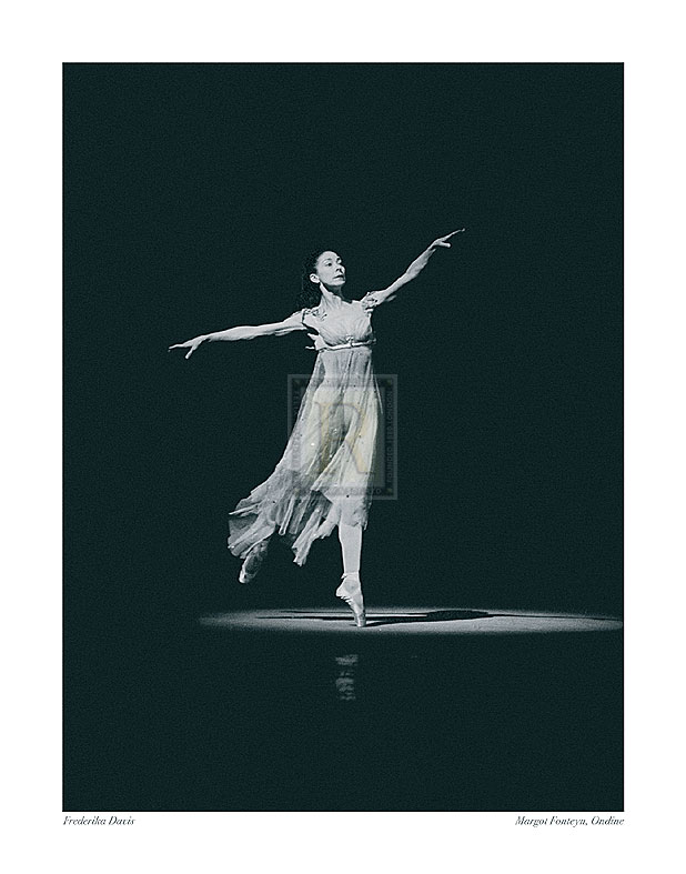 Frederika Davis Hand Numbered Limited Edition Print on Paper :"Margot Fonteyn, Ondine"