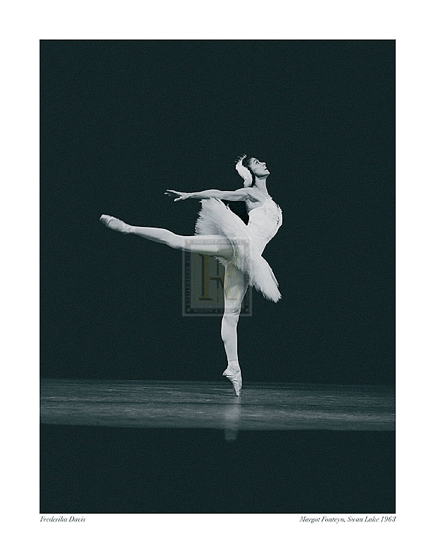 Frederika Davis Hand Numbered Limited Edition Print on Paper :"Margot Fonteyn, Swan Lake 1963"