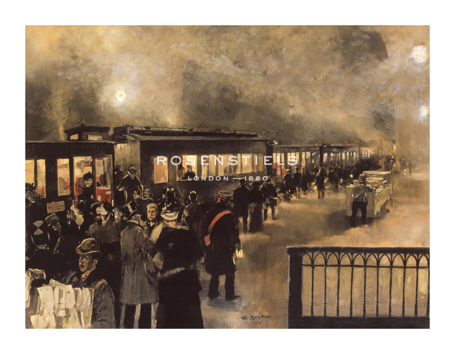 Friedrich Stahl Hand Numbered Limited Edition Print on Paper :"The Night Train"