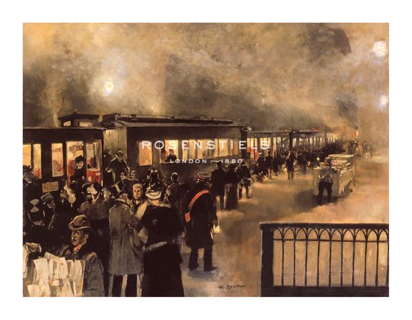 Friedrich Stahl Hand Numbered Limited Edition Print on Paper :"The Night Train"