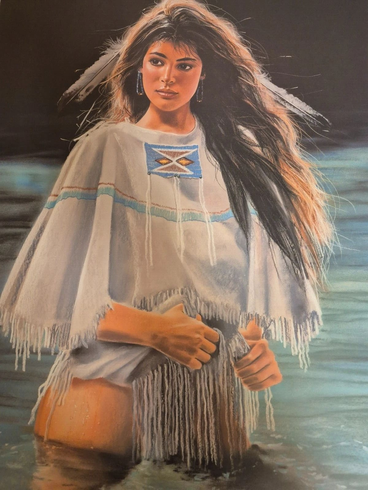 Full  Open Edition Signed and Numbered Open Limited Edition  Open Open Lithograph: "River of Dreams"