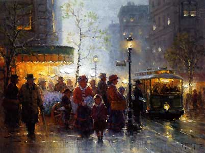 G HARVEY 12X16 Secondary Market Art: "SWEET MEMORIES AP"