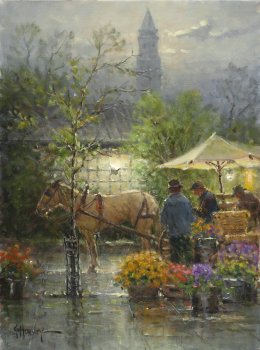 G HARVEY 16X12 Secondary Market Art: "EARLY BOSTON APGCNV"