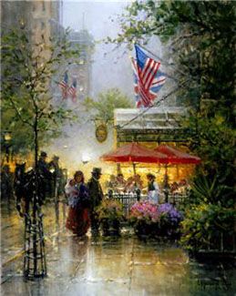 G HARVEY 16X12 Secondary Market Art: "TIME FOR TEA GCNV"